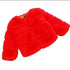 Warm Faux Fur jacket - Priority Shipping Little Palace Store Red 1T